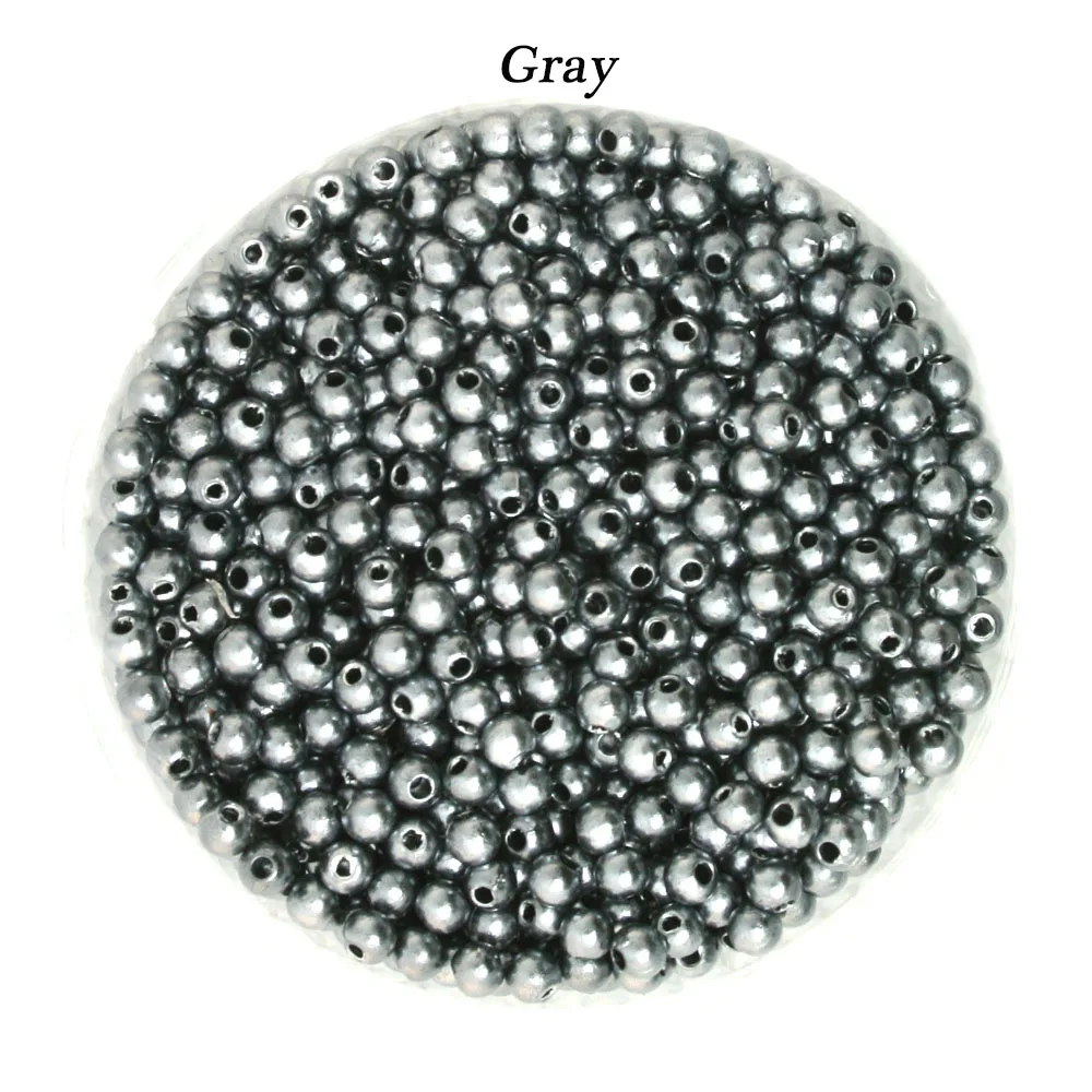 4mm 1000pcs Round Imitation Plastic Beads Pearl For Jewelry Making Necklace Bracelet DIY Findings Accessories | Украшения и