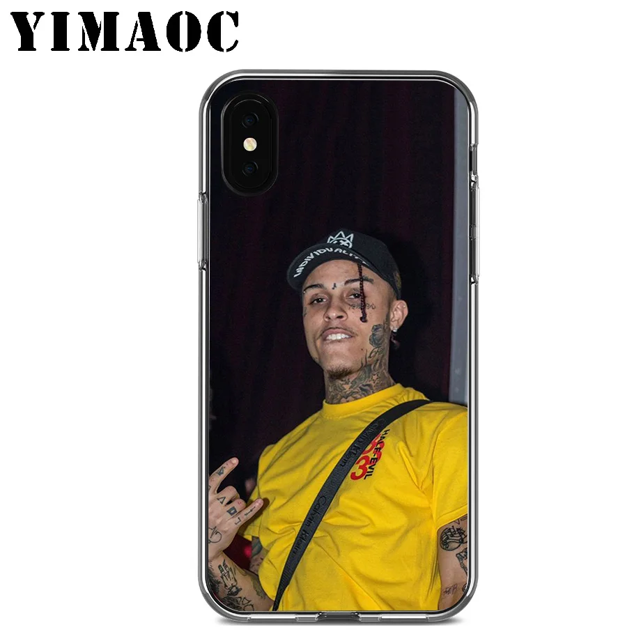 YIMAOC Lil skies Rapper Soft Silicone Case for Apple Iphone 11 Pro Xr Xs Max X 10 8 Plus 7 6S 6 SE 5S 5 7Plus 8Plus |