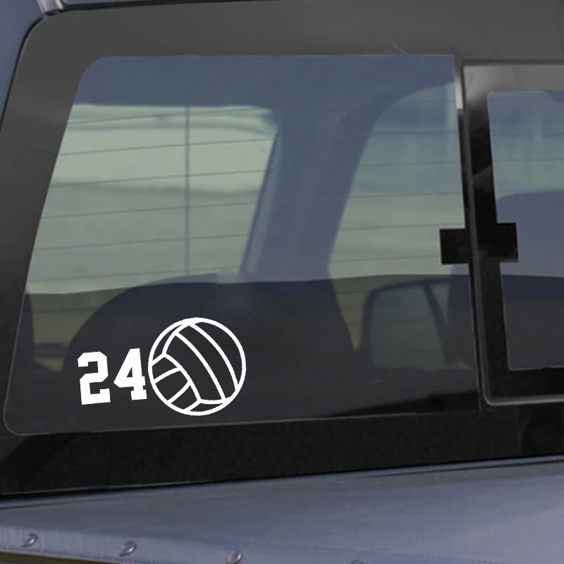 QYPF 13.1*7.7CM Interesting Volleyball Player Decor Car Modelling Sticker Vinyl High Quality Silhouette Black/Silver C16-1410 | Автомобили