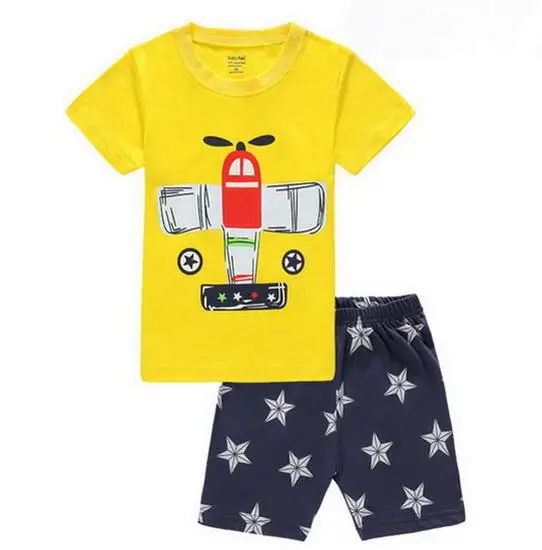 style 6 Хлопковая одежда для детей ростом от 90-130 см детские пижамы с мультяшным принтом для мальчиков и девочек, летние шорты с длинным рукавом детская одежда для сна, пижамы для малышей, одежда для сна, ночное белье, домашняя одежда - Цвет: style 6