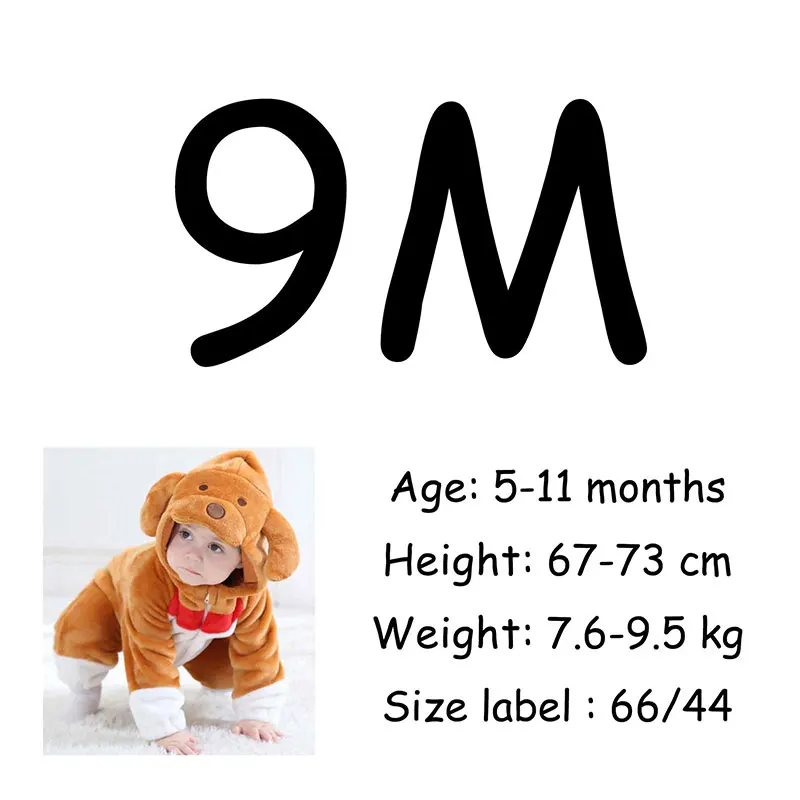 9M Одежда для малышей с изображением щенка кугуруми; Kawaii; пижамный комплект для маленьких мальчиков и девочек; комбинезон в мультипликационном стиле; Забавный костюм - Цвет: 9M