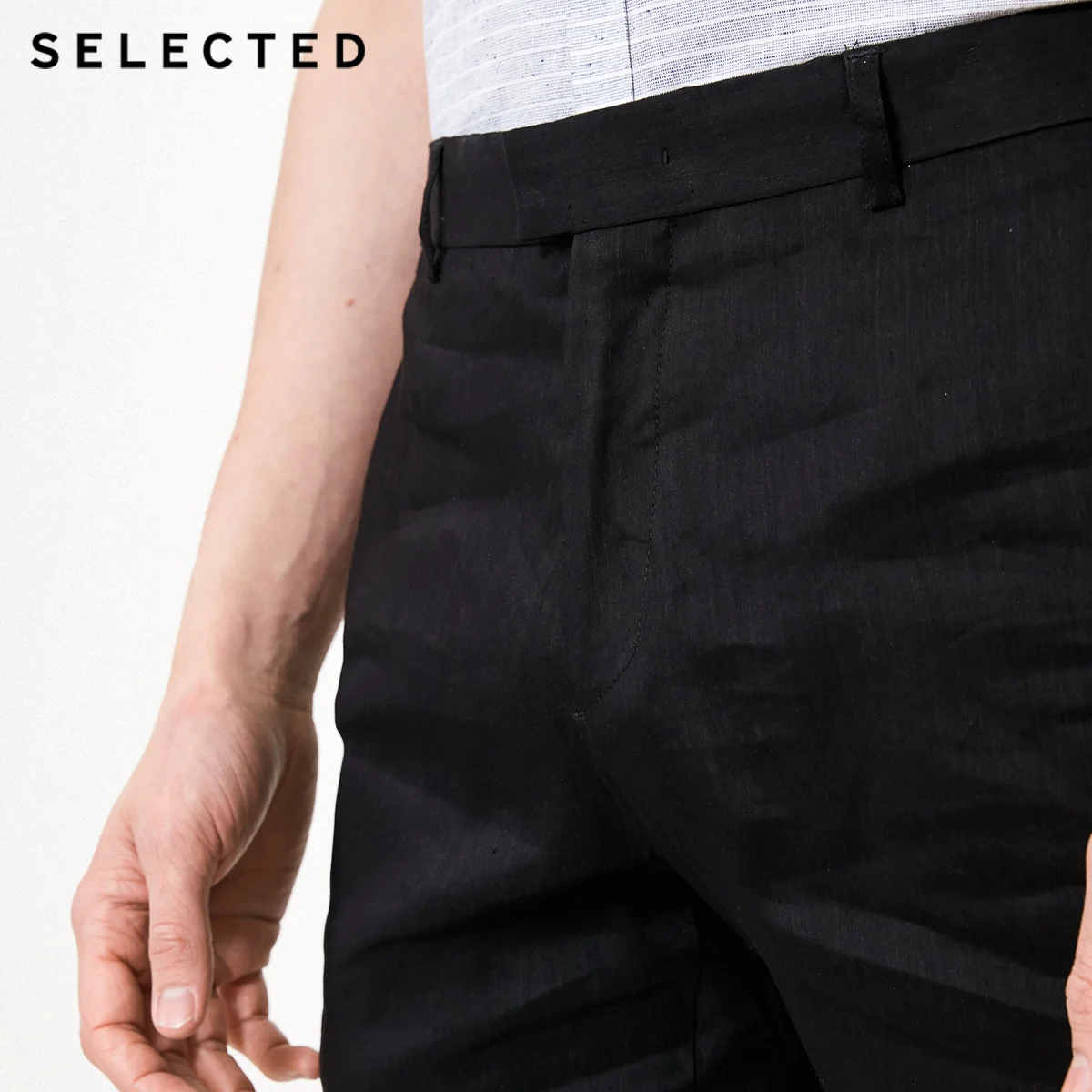 SELECTED Line hidden placket leisure shorts S|4182SN508 | Мужская одежда