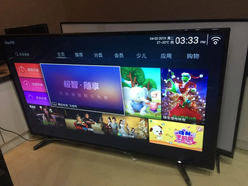 50 60 70 80 дюймов 4k Full HD Smart ТВ комплект android lan/Wi Fi T2 глобальная версия led Телевизор