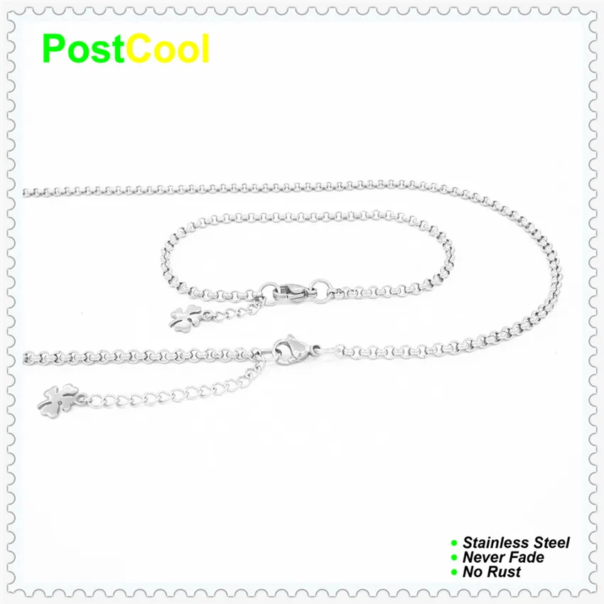 Ширина цепи 3 мм жемчужный стиль Модные Ювелирные наборы 100% Нержавеющая сталь