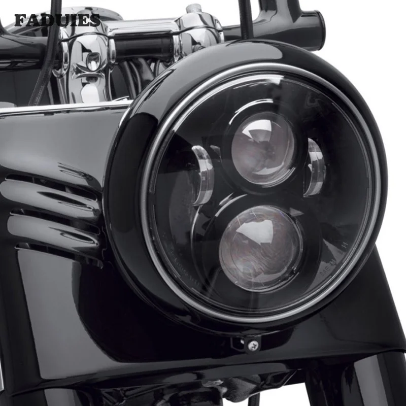 7 дюймовый светодиодный фар для мотоцикла Harley Тур FLD Softail Heritage Street Glide Road King Electra Jeep