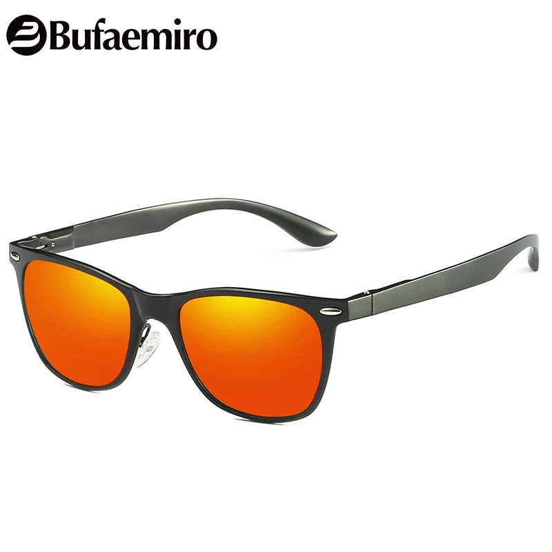 Bufaemiro latest fashion polarized square sunglasses with metal frame UV400 performance for men and women pomotion SW71127 | Аксессуары