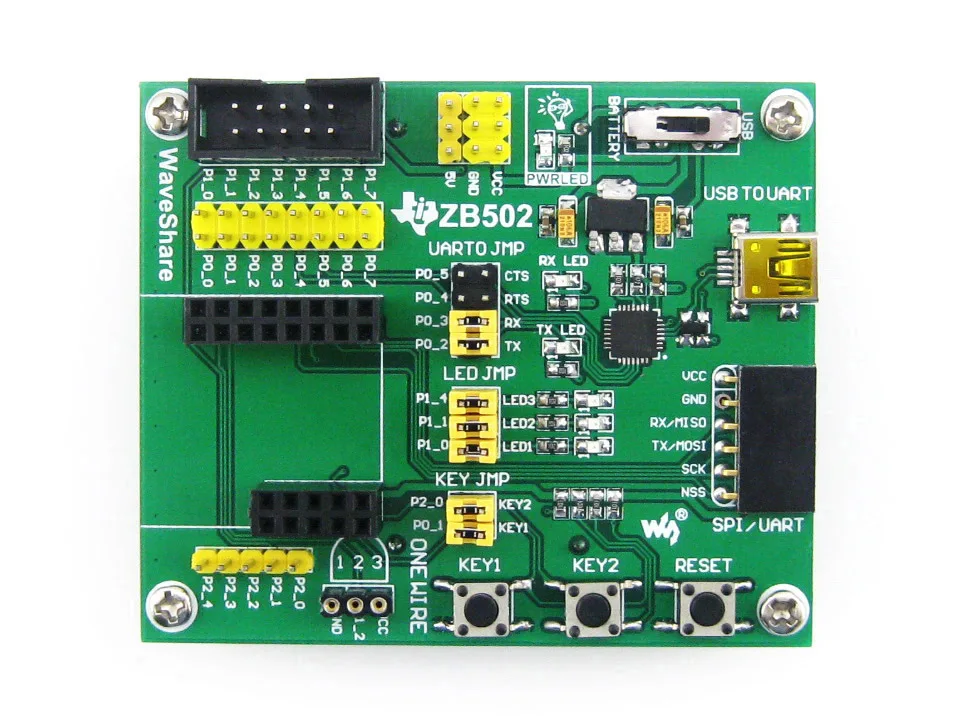Беспроводная Плата расширения ZB502 ZigBee для подключения модуля Zigbee CC2530 и
