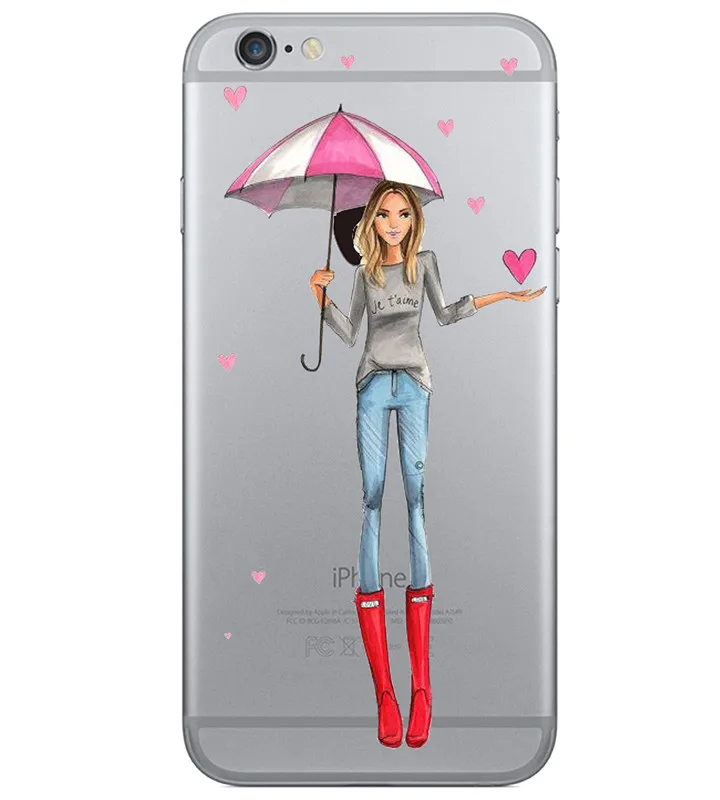 Милые мягкие чехлы для iphone 5s 6 S 7 plus 8 x Pretty girl fashion show minecraft телефонные футляры ТПУ