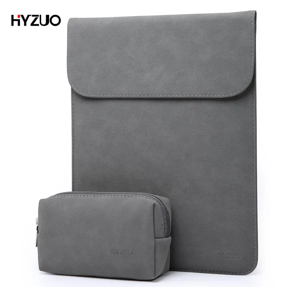 HYZUO сумка для ноутбука рукав MacBook Pro Air 2017 2018 13 3 15 дюймов из мягкой кожи чехол с