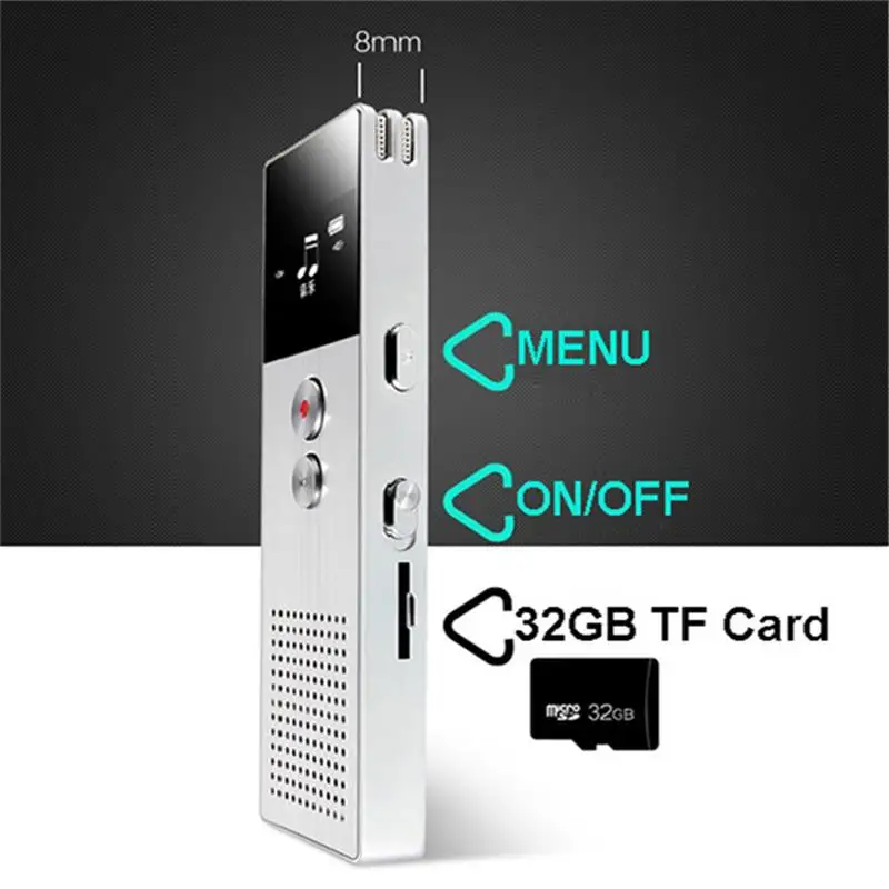MP3 плеер Цифровой диктофон BENJIE C6 профессиональный аудио рекордер портативный