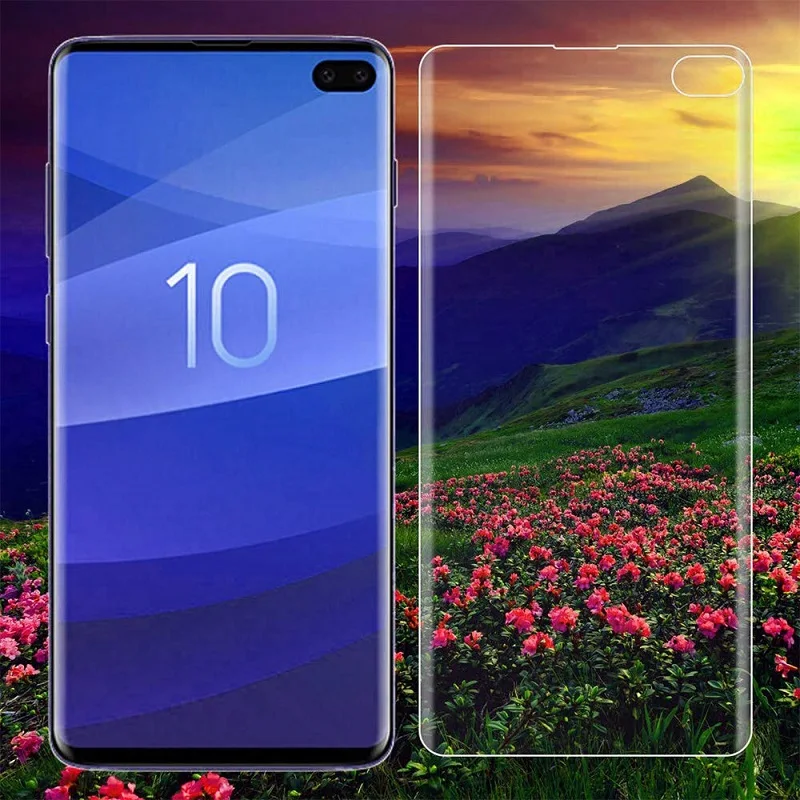 

100pcs 3D Full Cover Screen Protector for Samsung Galaxy S10 5G S10+ Plus Ultra Thin Anti Scratch Soft PET Protective Film