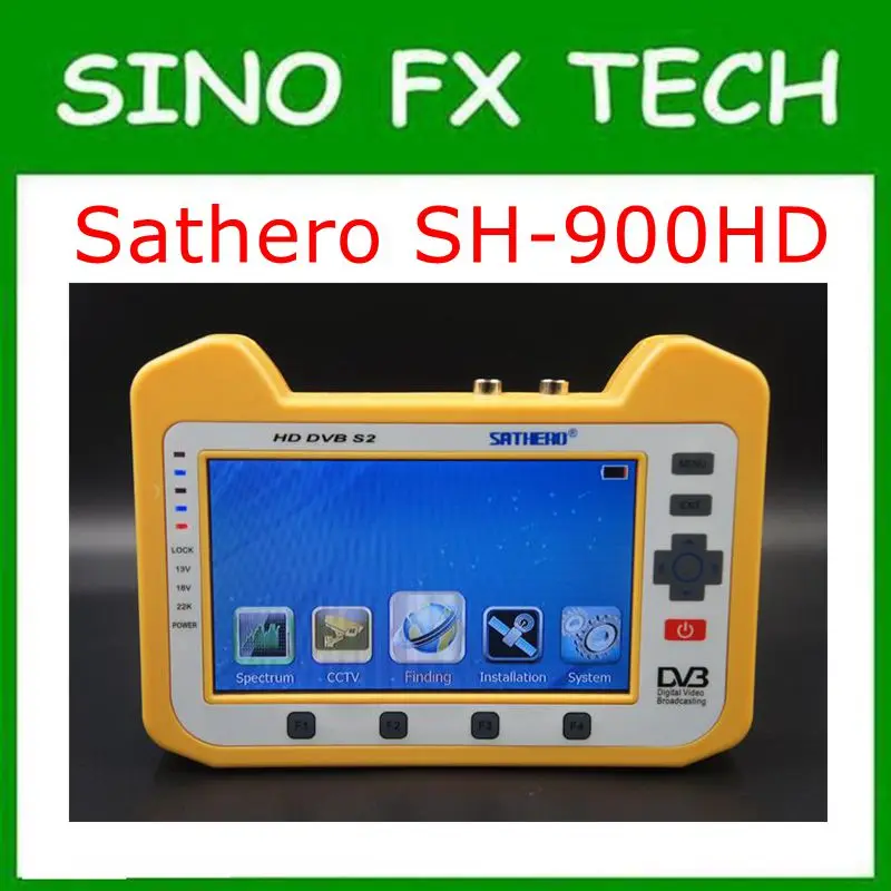 Натуральная Sathero SH 900HD DVB S2 Цифровой спутниковый Finder метр с анализатор спектра и