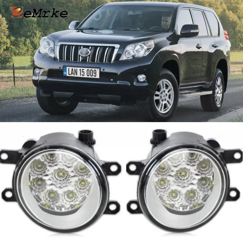 EEMRKE для Toyota Land Cruiser Prado 2014 up Стайлинг автомобиля SMD 9 штук светодиодные галогенные
