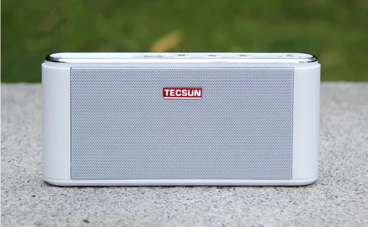 Белый Tecsun B6, высокая емкость, 4400 мА, литиевая батарея, зарядка, bluetooth, TF карта, динамик, сабвуфер, тяжелый бас - Цвет: Белый