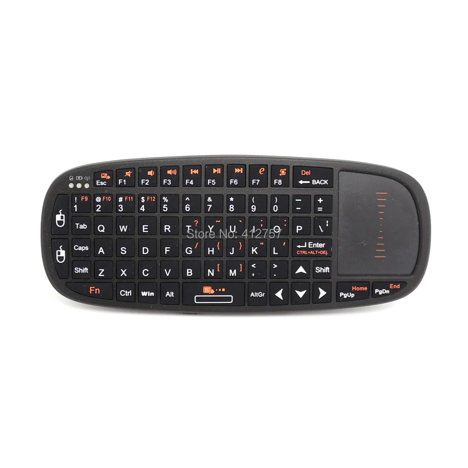 Rii i10 2,4 ГГц Мини Беспроводная клавиатура Air mouse с тачпадом для Andorid tv Box/Mini PC/ноутбук/Проекторы