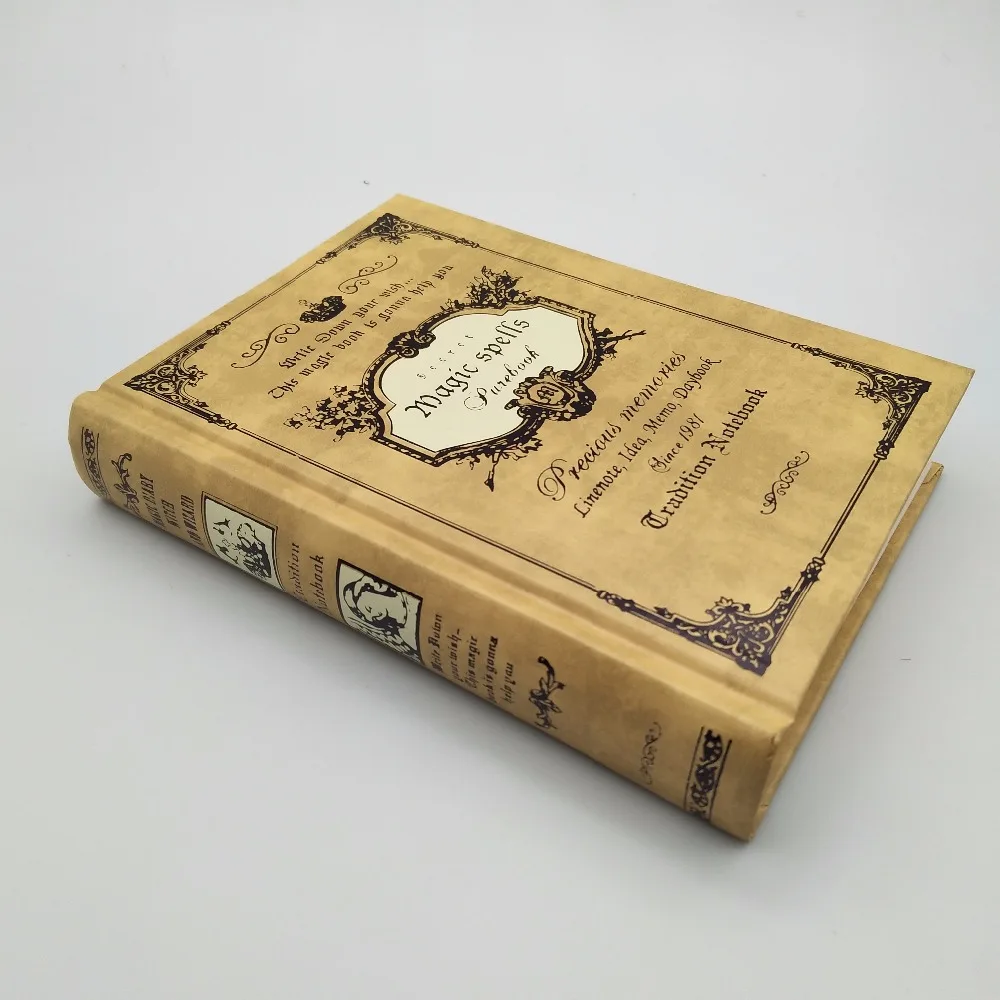 Европейский стиль толстая Ретро Волшебная книга блокнот канцелярские