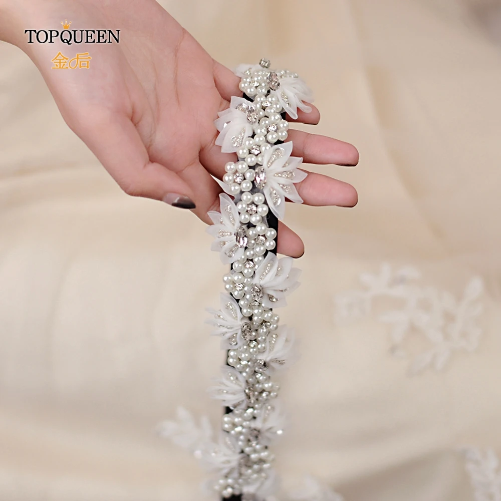 TOPQUEEN H232 свадебные головные уборы для женщин Свадебное платье с жемчугом