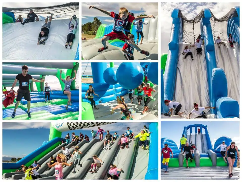 Надувная удивительная катушка препятствий 5K с бесплатной доставкой|inflatable