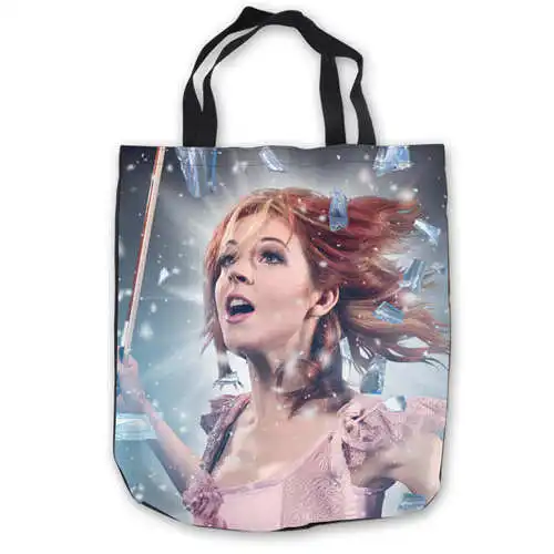 Пользовательские холщовые lindsey-stirling ToteBags ручные сумки сумка для покупок повседневные пляжные сумки складные 180911-04-63 - Цвет: Tote Bags