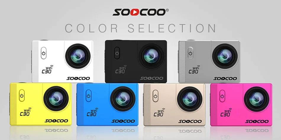 Оригинальная Экшн-камера SOOCOO C30/C30R 20MP 4K Wifi Ultra HD 1080 P/60FPS Go, Водонепроницаемая мини-камера для езды на велосипеде, Спортивная DV камера