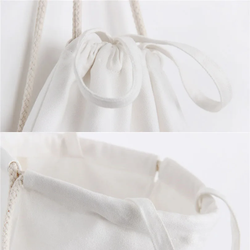 Летняя расцветка в цветные конфеты Drawstring рюкзак супер толстый холщовый мешок