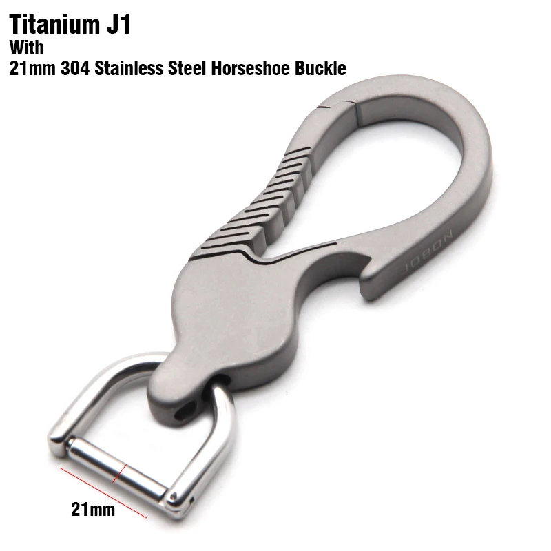 Titanium-J1-B Настоящий титановый мужской брелок для ключей, пользовательский брелок для ключей, легкий титан, брелок EDC, роскошный бойфренд, лучший подарок - Цвет: Titanium-J1-B