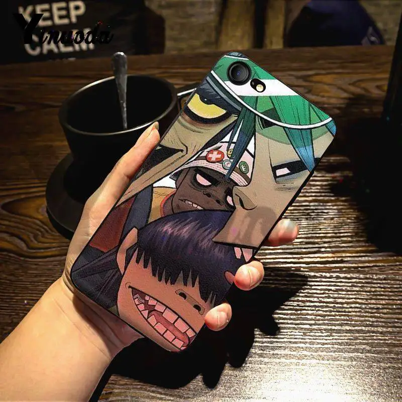 Yinuoda для iphone 7 6 X Чехол Gorillaz лодка Illust музыка Доминантный защитный корпус телефона для iphone 7X6 6S 8 Plus 5 XS XR