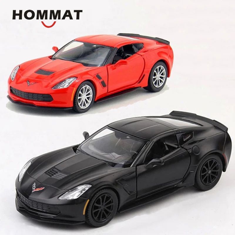 HOMMAT Simulation 1:36 Chevrolet Corvette Grand Sport C7 сплав литая под давлением металлическая игрушка