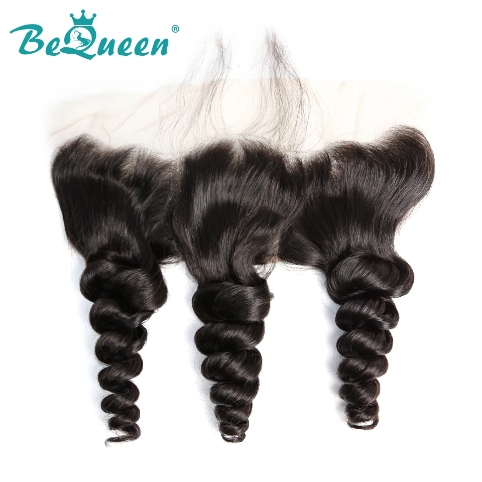 BeQueen свободная волна бразильские виргинские волосы кружева фронтальный Размер