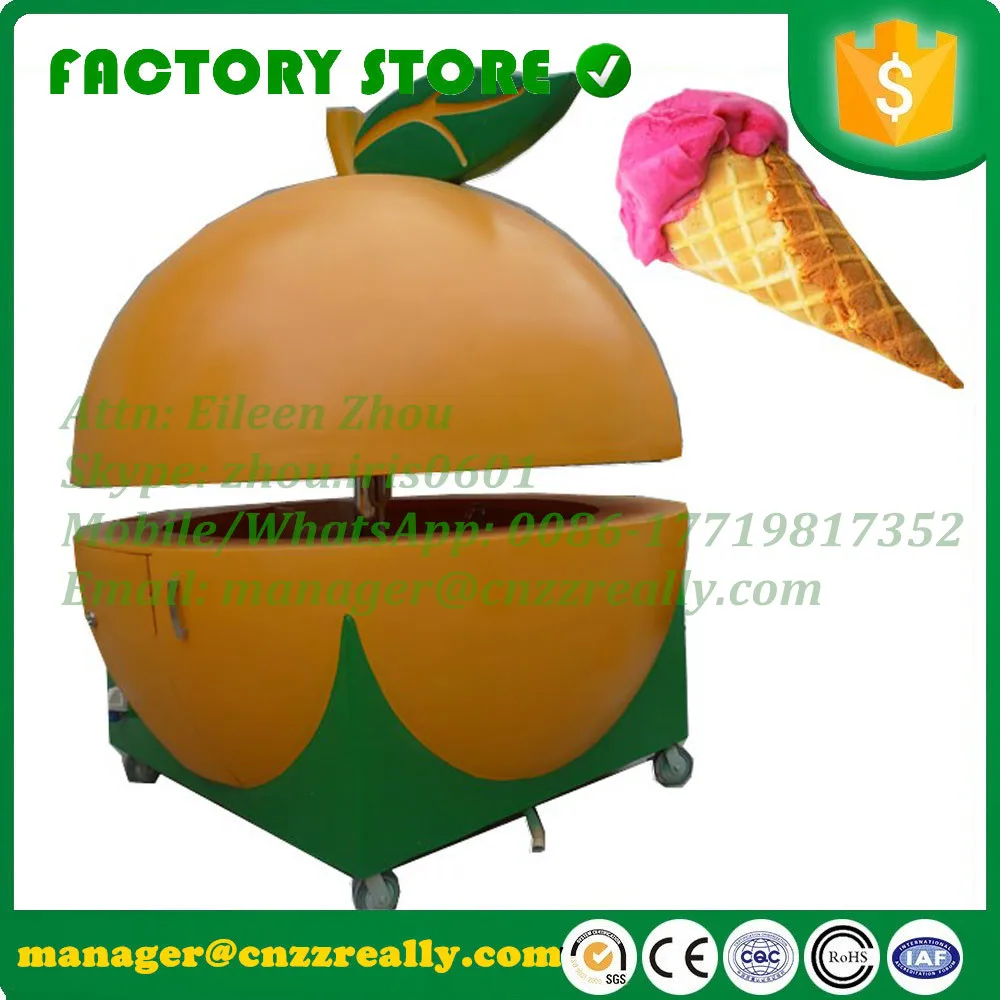 Оранжевый арбуз лимон формы опционально уличная тележка для еды еда киоск