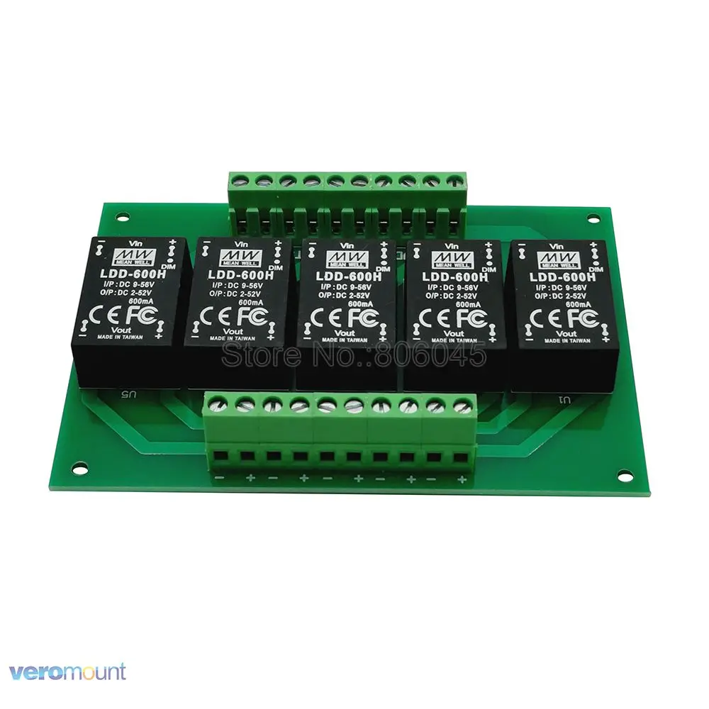 MEANWELL ldd 5UP 600H DC Постоянный ток понижающий светодиодный драйвер + Печатная плата