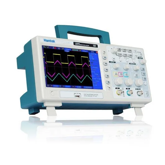 Hantek DSO5102B цифровой запоминающий осциллограф 2CH 100 МГц 7 дюймовый настольный Scopemeter 1 м глубина памяти 1GSa/s частота дискретизации