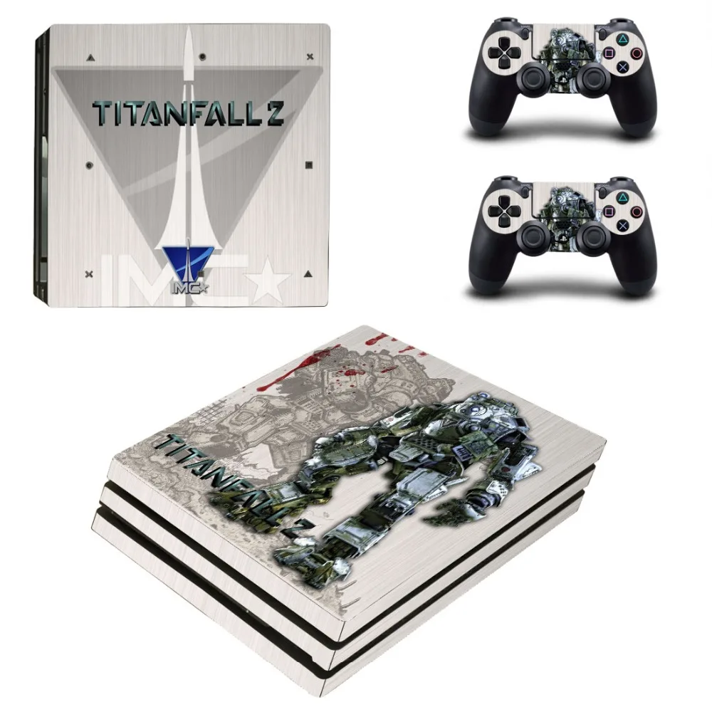 Игра Titanfall 2 PS4 Pro наклейка на кожу Виниловая для Playstation 4 консоль и контроллера
