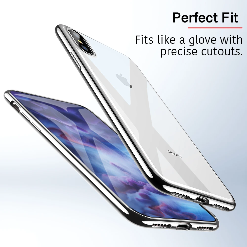 ESR 1 мм Ультратонкий Мягкий ТПУ покрытие рамка чехол для телефона для iPhone XS XR XS Max чехол Полный Чехол для iPhone XS XR XS Max чехол для телефона
