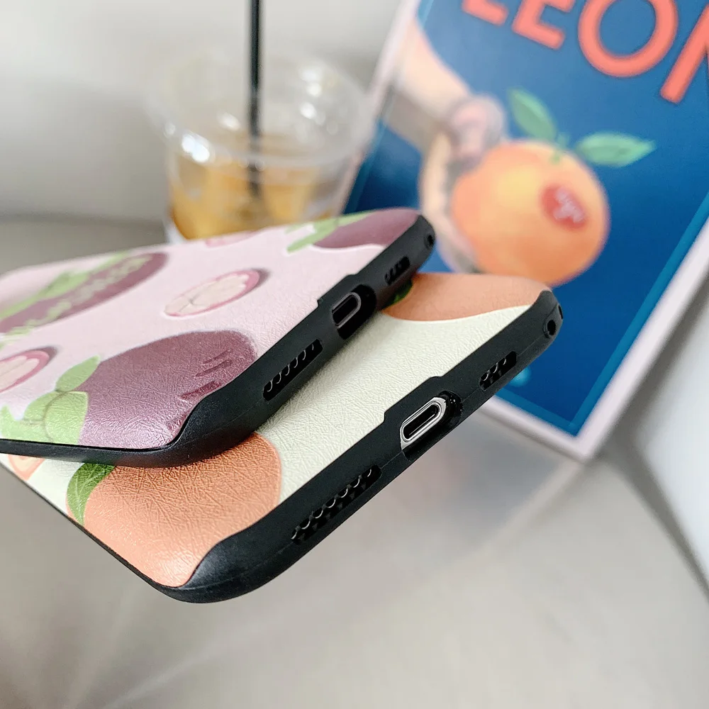 Heyytle Милый Летний чехол для телефона с фруктами iPhone 7 8 Plus 6 S задняя крышка шелковым