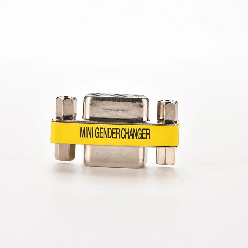 2 шт. 15 pin D Sub VGA HD SVGA женский мини переходник соединитель Адаптер PC разъем F/F кабель