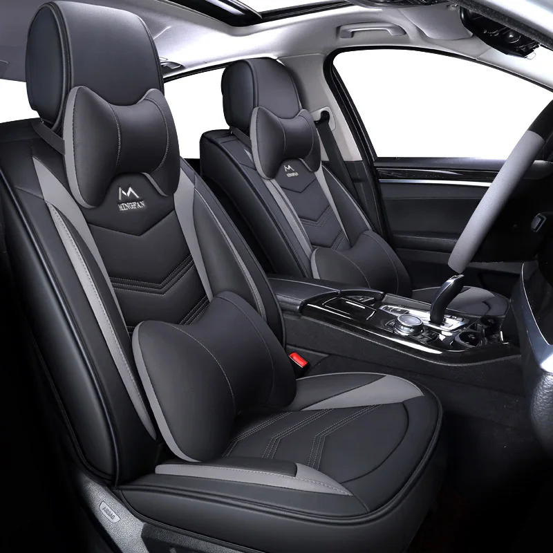 Deluxe Edition Роскошный кожаный чехол для автокресла для mercedes w210 w245 w202 ml w163 w124 GLK GLA GLC GLS CLK E B A класс Чехлы для автосидений - Название цвета: Deluxe Edition