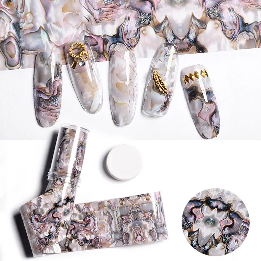 Стикер для дизайна ногтей термопереводной рисунок Необычные 7 г раковины как