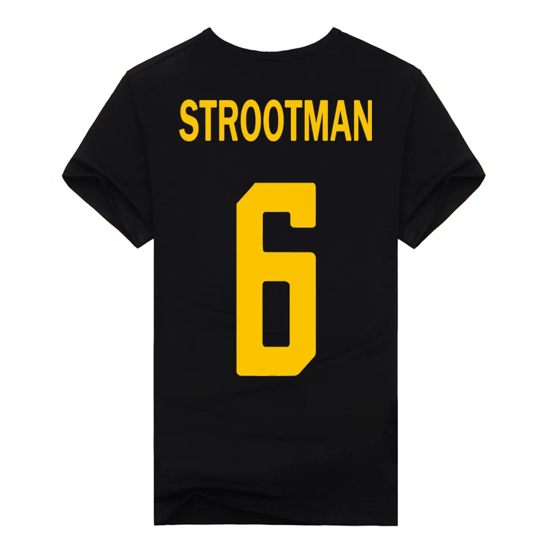 Strootman NO.6 футболист boot cup europe club 2018 Новое поступление Мужская модная футболка в