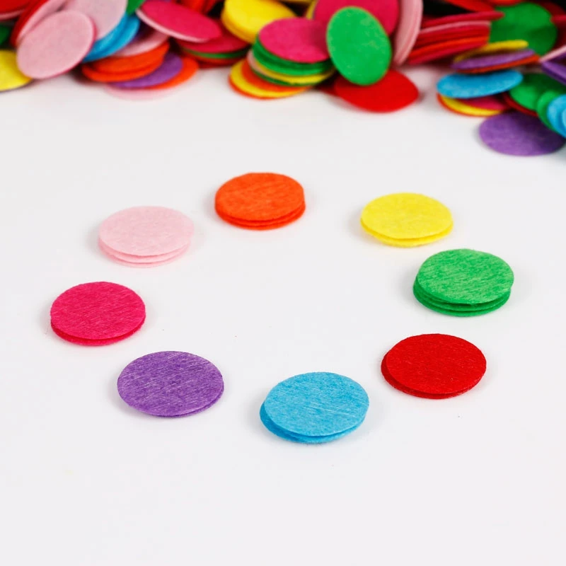 2000 шт маленький размер Круглый Войлок 1 см тканевые подкладки цветок аксессуар