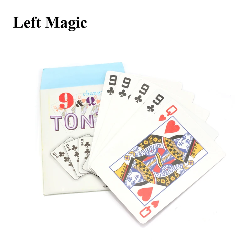 9 change Q карта предсказание Magic трюки профессиональные фокусы крупным планом
