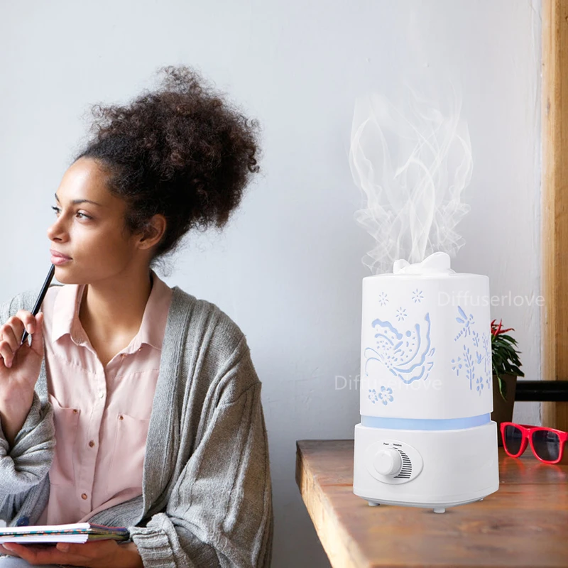 Diffuserlove 1.5L увлажнитель воздуха для дома эфирные масла диффузор Humidificador тумана 7 видов цветов светодиодный Арома диффузор Ароматерапия