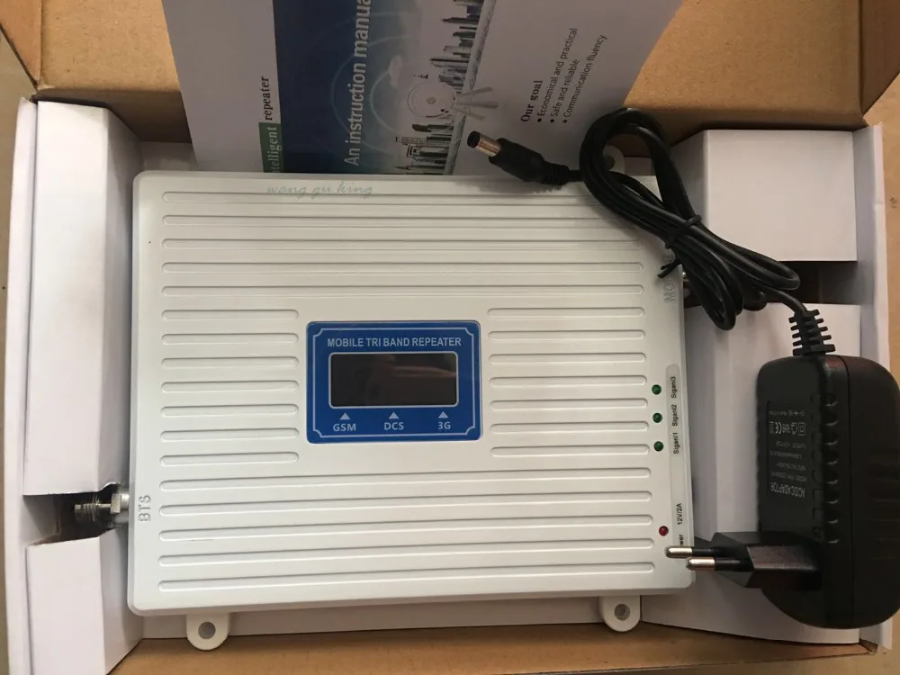 Усиление 70 дБ 2G 3G 4G трехдиапазонный мобильный усилитель сигнала повторитель для