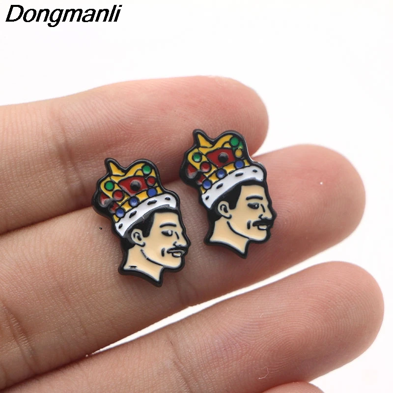 P3079 Dongmanli певица Группа Музыка искусство пирсинг серьги гвоздики милые для женщин