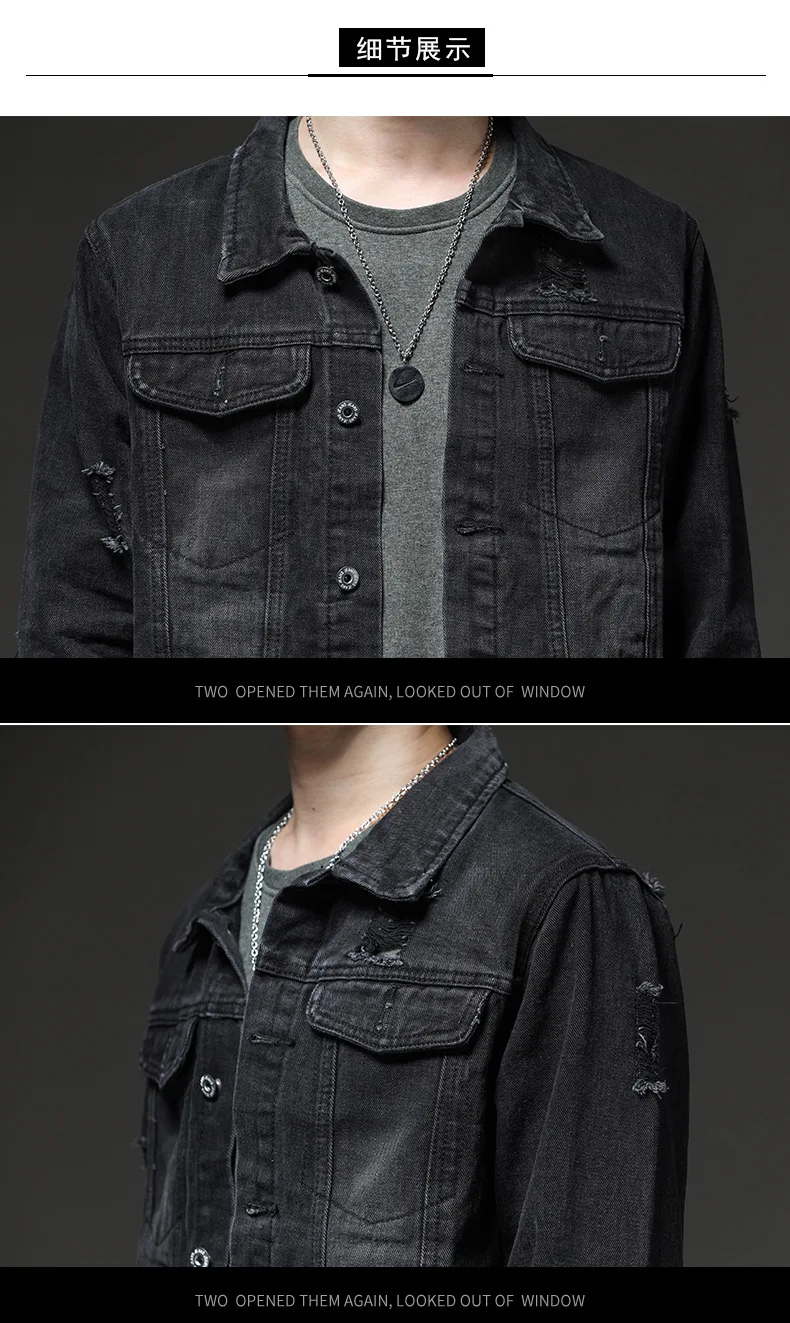 2 цвета Harajuku Винтаж Ruched с бахромой Черный Синий Заклепки череп джинсовая куртка