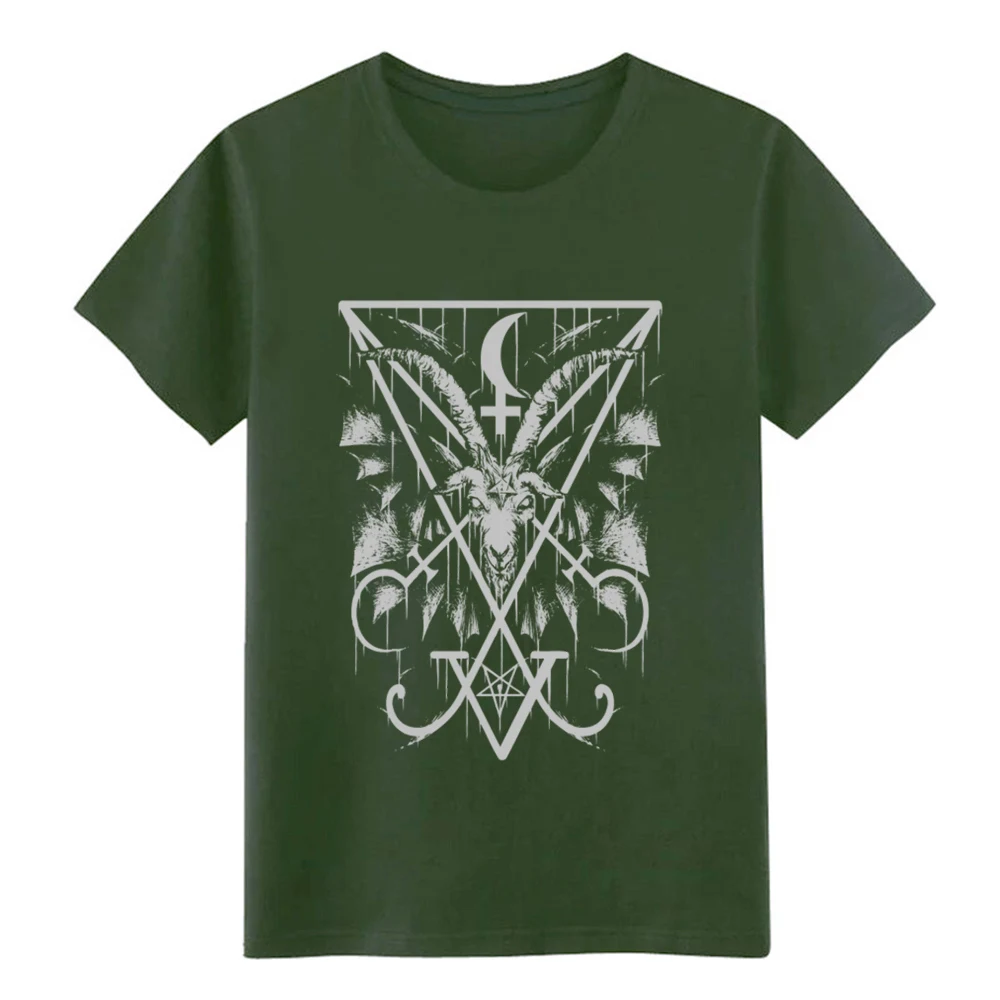 Мужская футболка с коротким рукавом sigil of Lucifer and Baphomet из коллекции 50/50 года S-XXXL