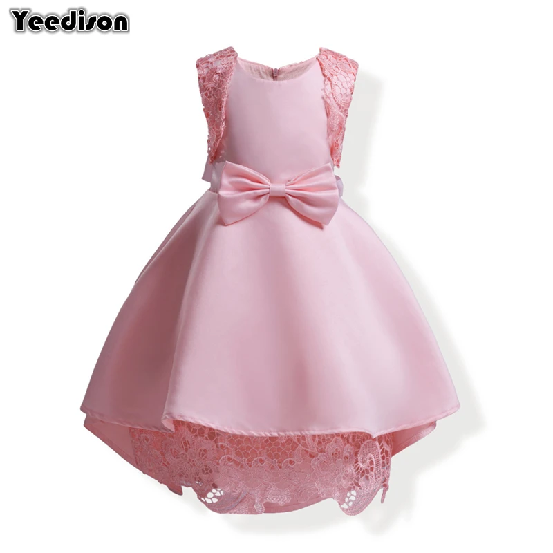 Yeedison Sleeveless Girls Princess Dress New Bow Children Party Dresses For Ball Gown Cute Wedding Girl Kids Costume | Детская одежда и