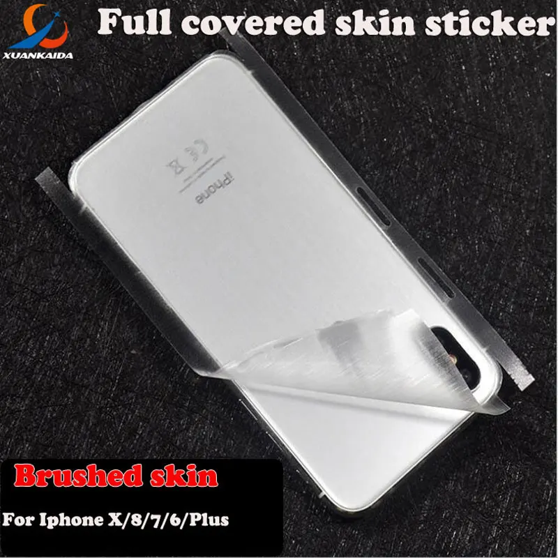 Полное покрытие наклейка для Iphone 8 7 6 S Plus X XS Max матовая/матовая кожа Наклейка s