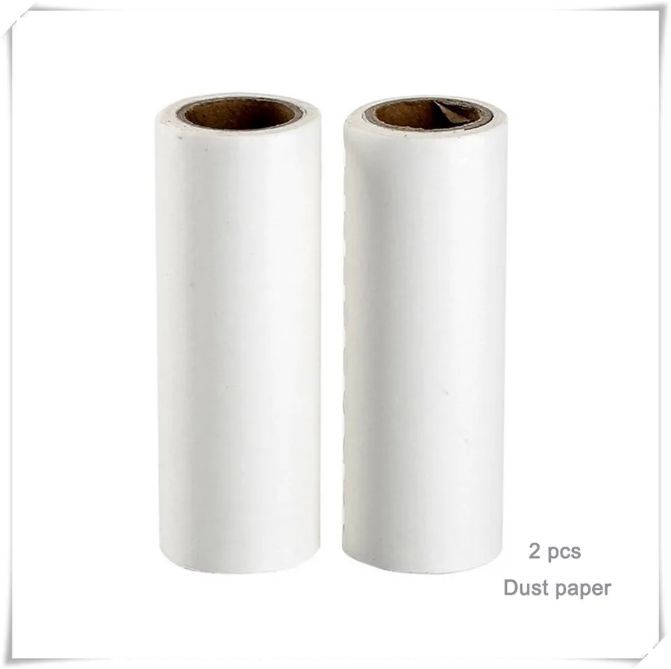 2 PCS replace paper MSJO ворсовые Роликовые щетки, липкие мини-сменные щетки для удаления, переносные 30 листов, набор для удаления шерсти домашних животных, гранулы, пылеочиститель, ворсовая щетка для одежды - Color: 2 PCS replace paper