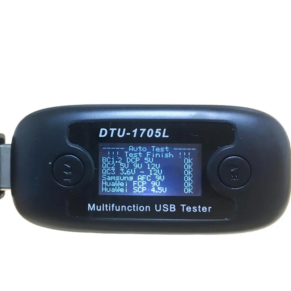 DTU 1705L Быстрая зарядка USB ЖК тестер напряжение тока измеритель мощности